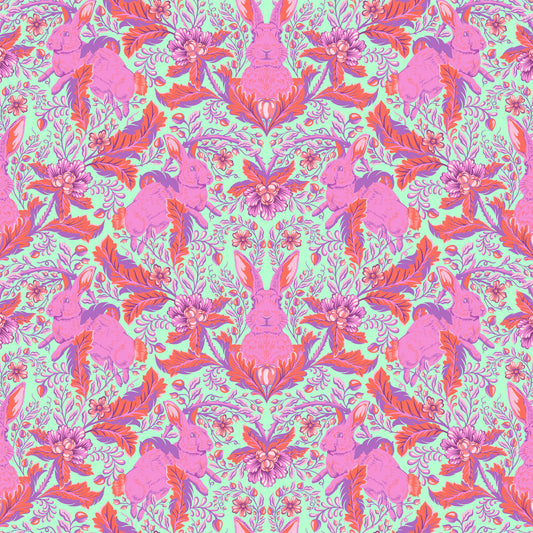 Tula Pink - Full Moon Forest II - Hoppy Go Lucky in Blossom