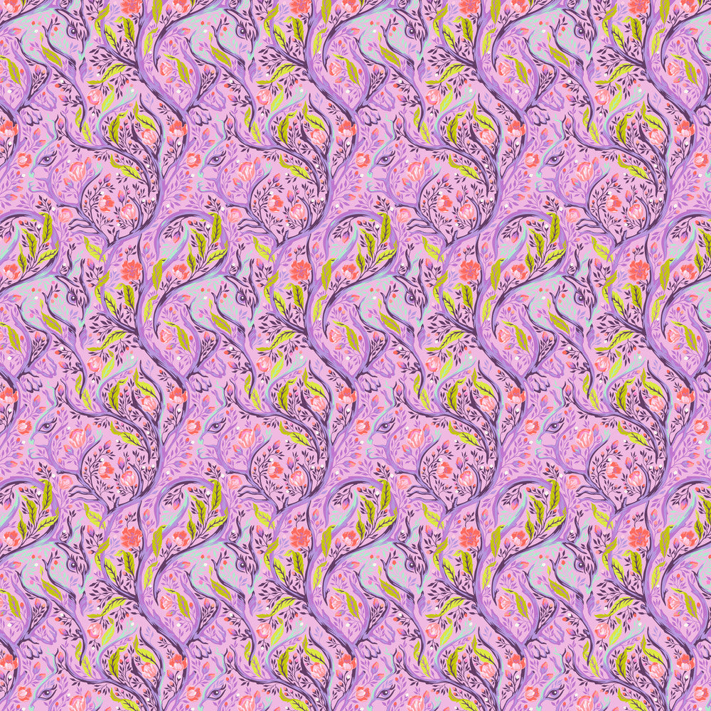 Tula Pink - Full Moon Forest II - Branch Manager in Blossom