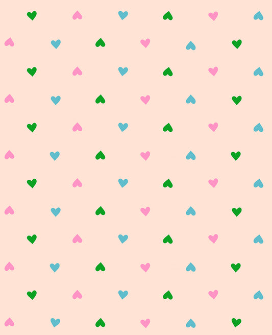 Best Day Ever - Hearts in Peach Cream