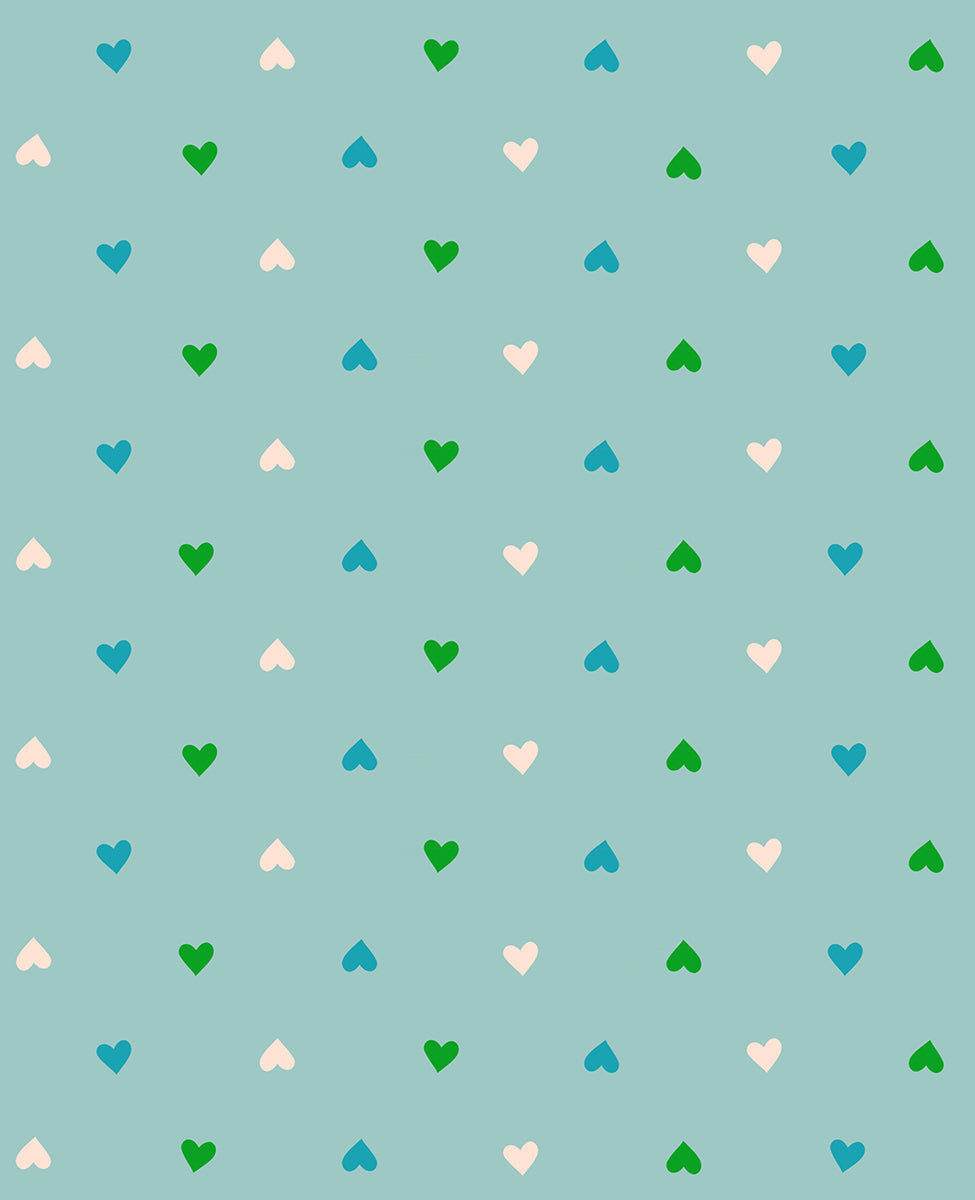 Best Day Ever - Hearts in Turquoise