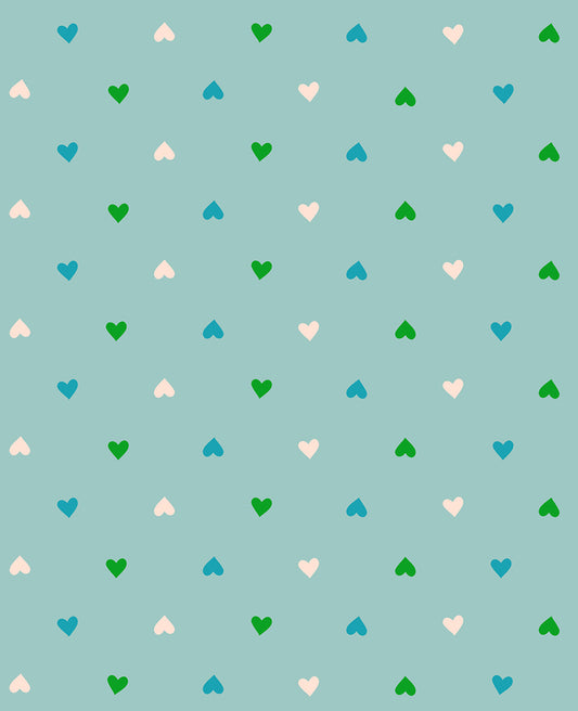 Best Day Ever - Hearts in Turquoise