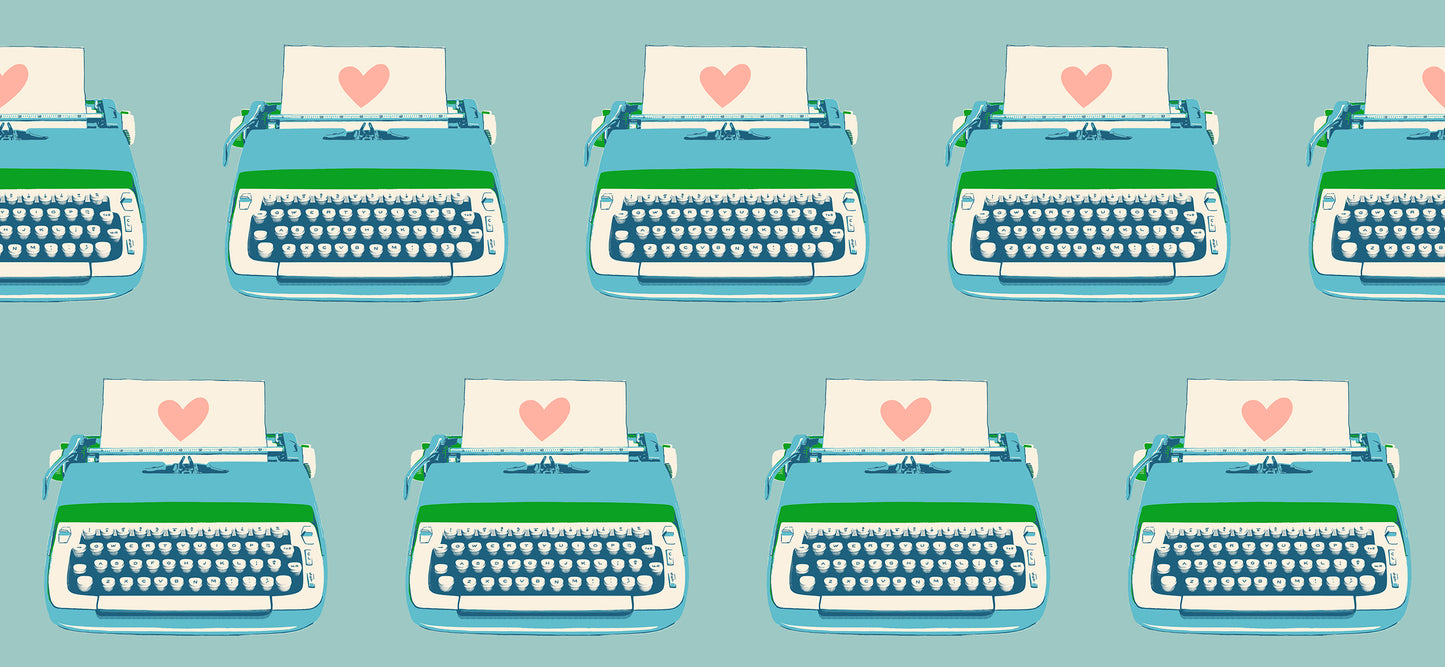 Best Day Ever - Typewriters in Turquoise