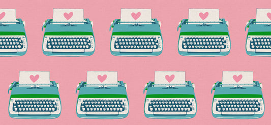 Best Day Ever - Typewriters in Posy- CANVAS
