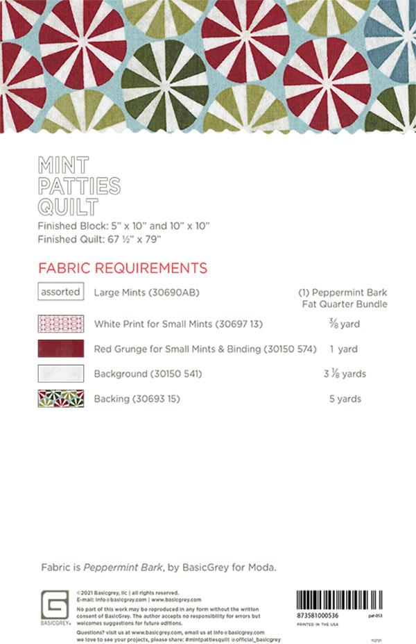 Mint Patties Pattern