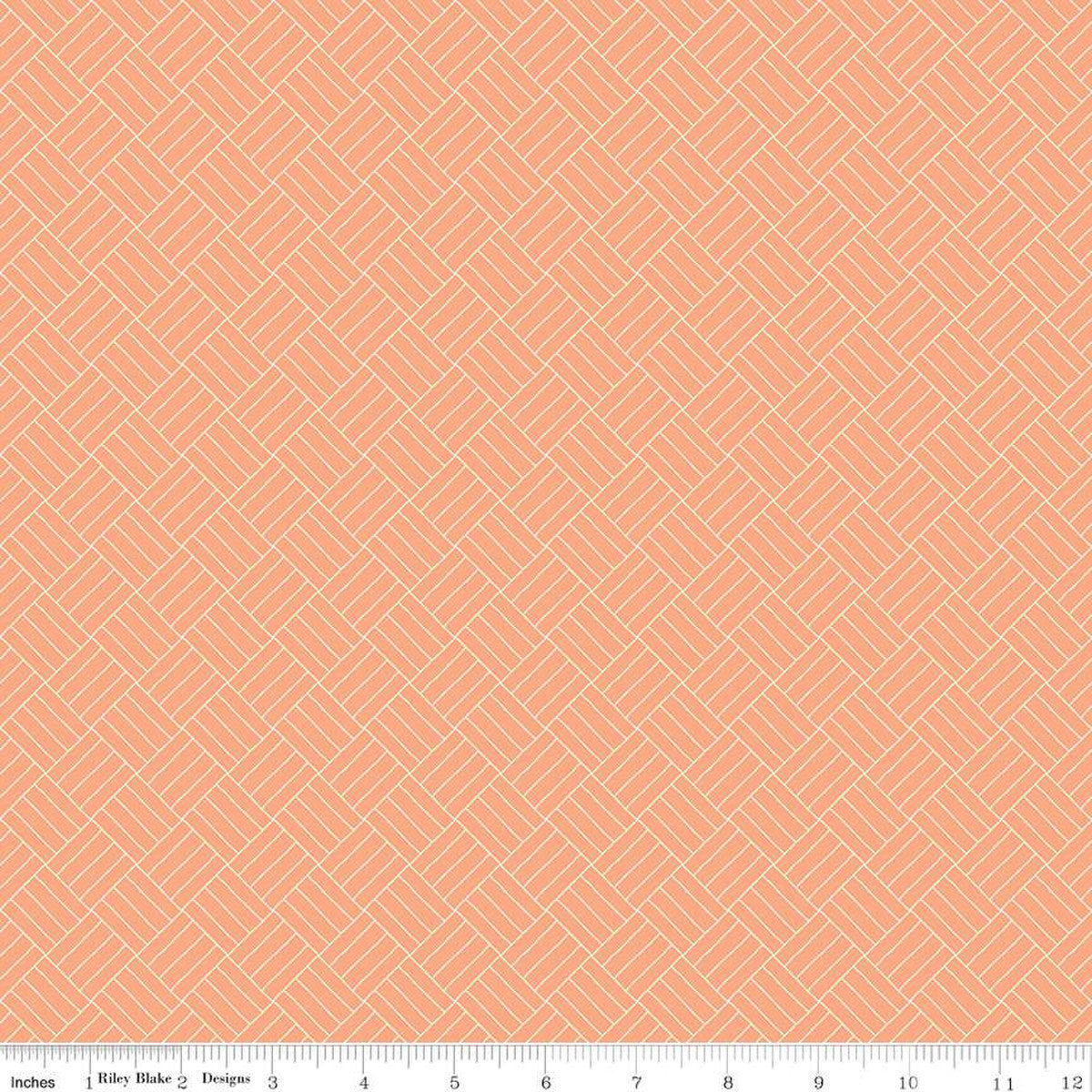 Wildwood Wander - Crosshatch in Peach