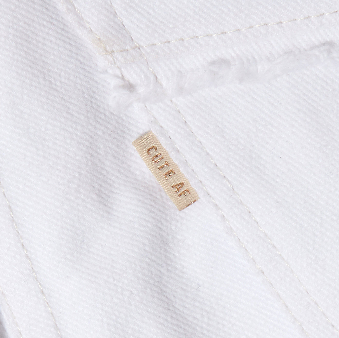 Cute AF label - by Kylie and the Machine