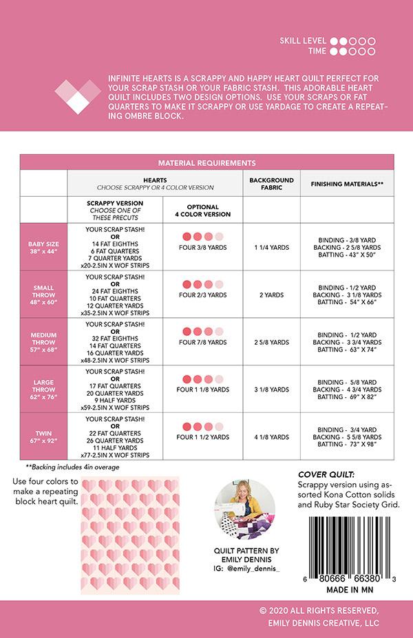 Infinite Hearts Pattern by Emily Dennis