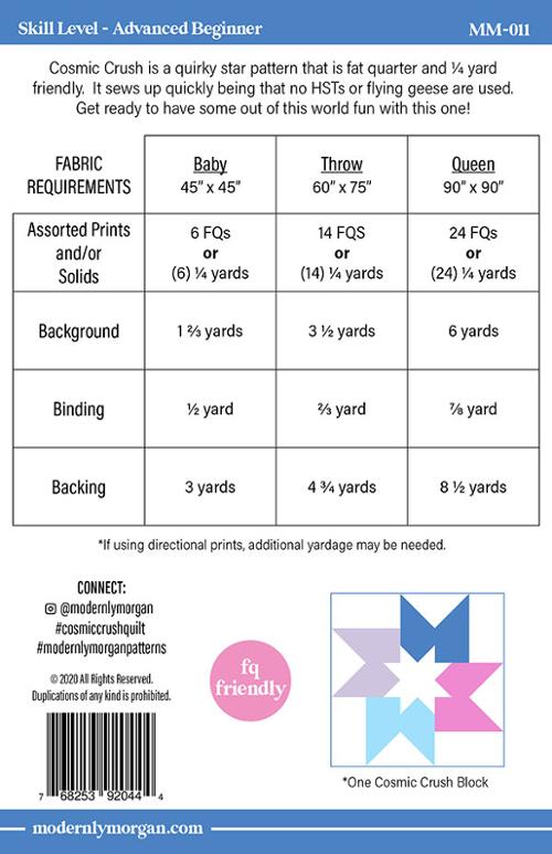 Cosmic Crush pattern by Modernly Morgan