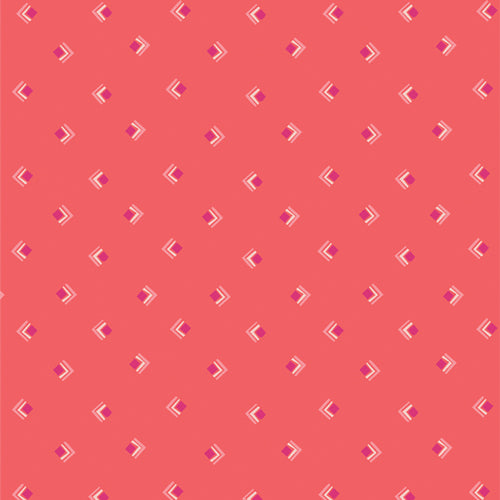 EverlastingTokens in Coral - Open Heart by Art Gallery Fabrics