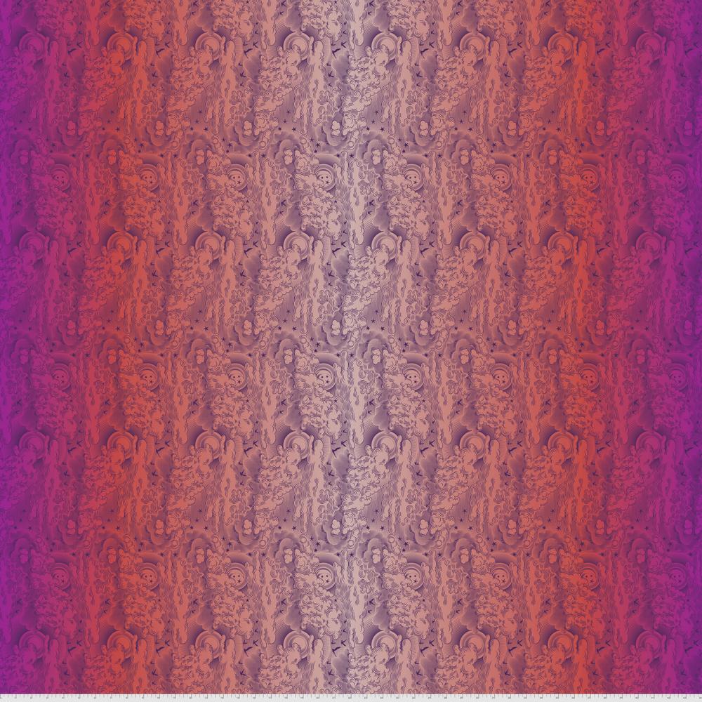 Daydreamer by Tula Pink - Little Fluffy Clouds in Dragonfruit