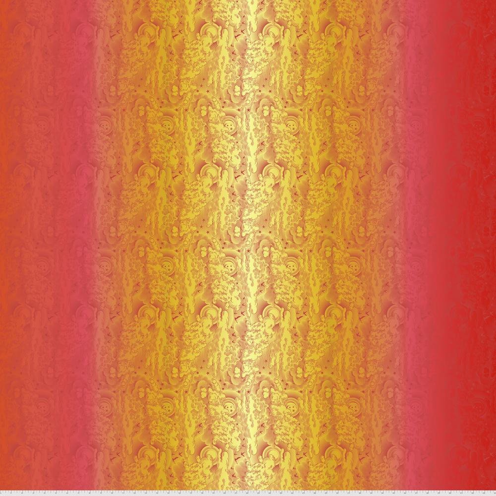 Daydreamer by Tula Pink - Little Fluffy Clouds in Mango