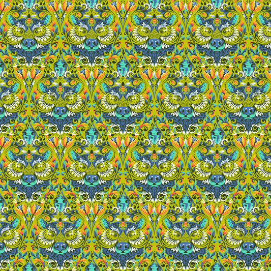 Tiny Beasts - Tula Pink - Bear with me in Glow