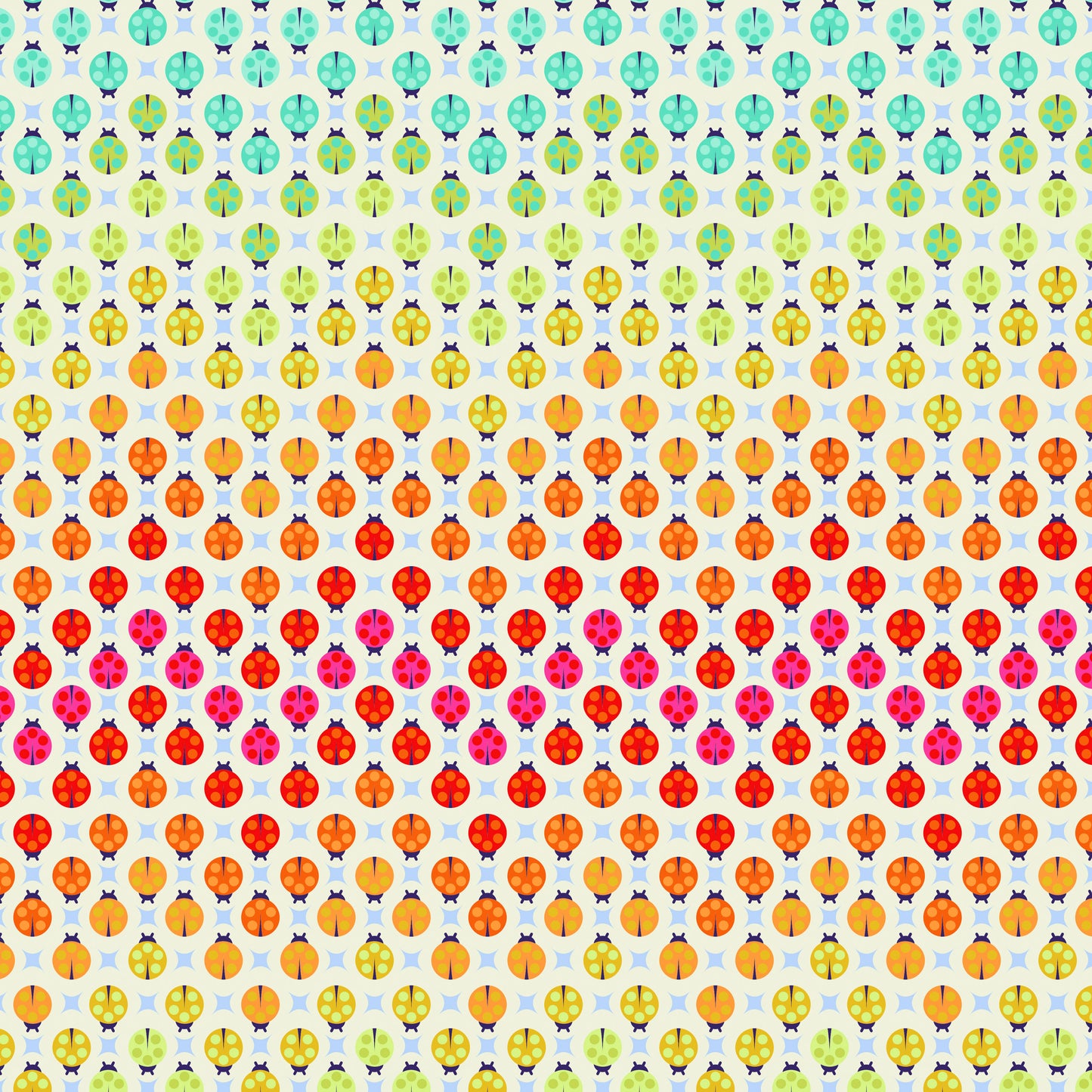 Tiny Beasts - Tula Pink - Painted Ladies in Glow