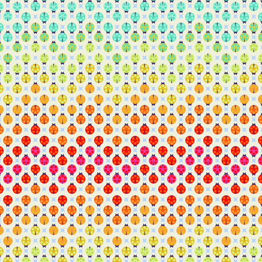 Tiny Beasts - Tula Pink - Painted Ladies in Glow