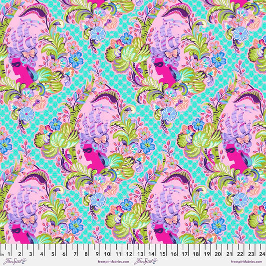 Parisville - Deja Vu by Tula Pink - Cameo in Sorbet