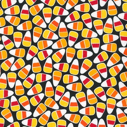 Pumpkin Fun in Black by Ann Kelle for Robert Kaufman Fabrics