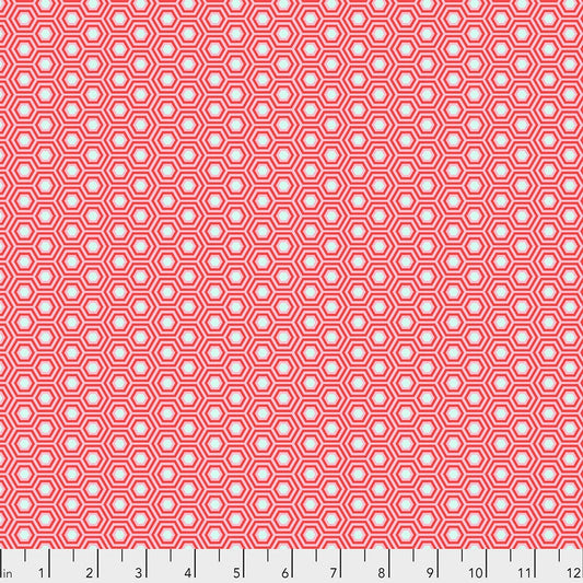 Tula Pink True Colors - Hexy in Flamingo