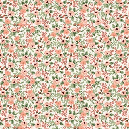 Rifle Paper Co. - Garden Party - RJR Fabrics - Rosa - Rose Metallic Fabric