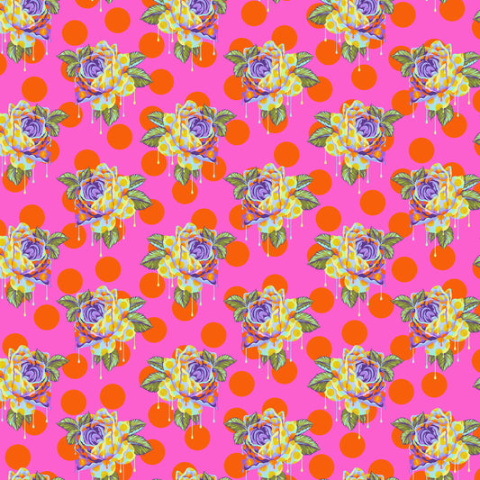 Curiouser and Curiouser - Tula Pink - Painted Roses in Daydream