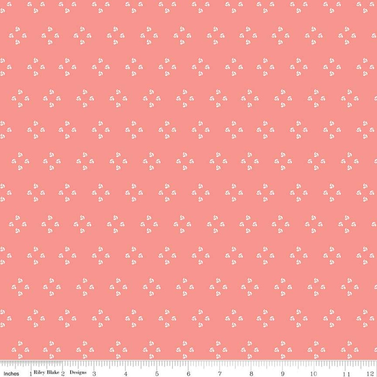 Poppy and Posey French Knots in Coral for Riley Blake Designs