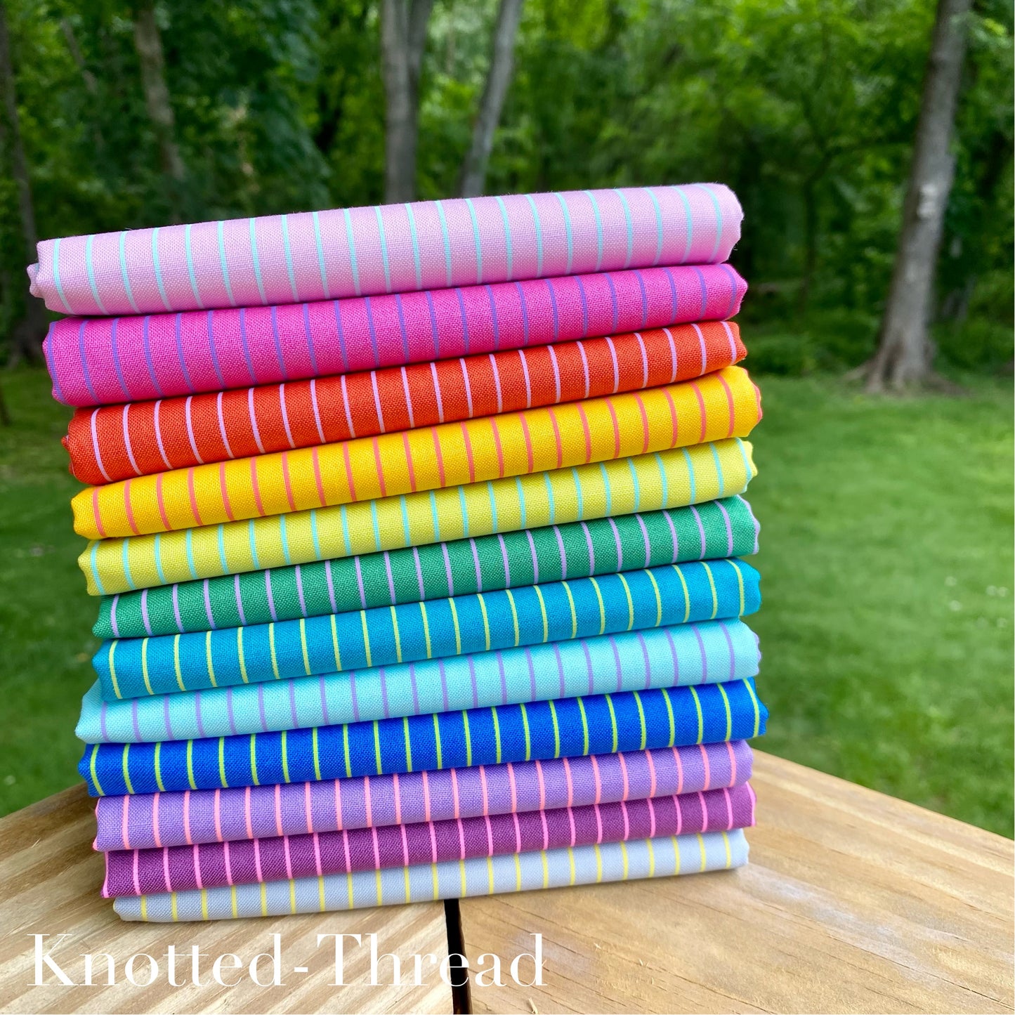 Tula Pink Tiny Stripes Coordinates - handcut bundle