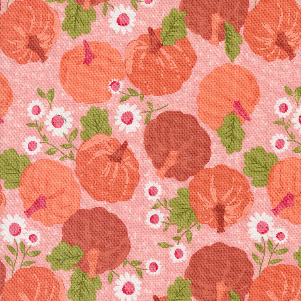 Hey Boo by Lella Boutique - Fall Harvest Pumpkins in BubbleGum Pink