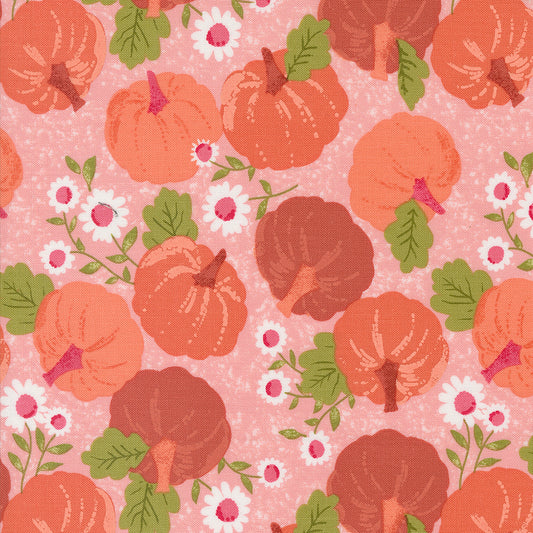 Hey Boo by Lella Boutique - Fall Harvest Pumpkins in BubbleGum Pink