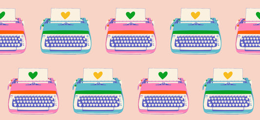 Best Day Ever - Typewriters in Vintage Pink