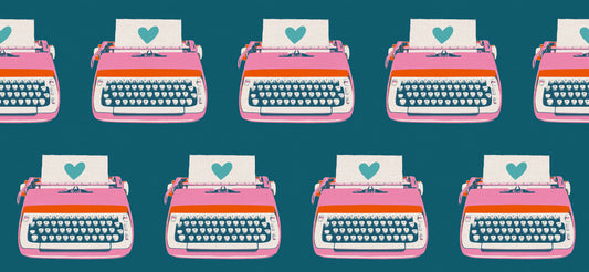 Best Day Ever - Typewriters in Teal- CANVAS
