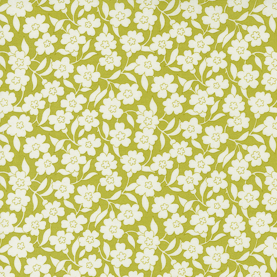 Flower Power by Maureen McCormick for Moda - Mellow Meadow Florals in Avocado