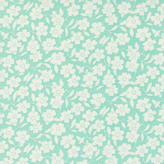 Flower Power by Maureen McCormick for Moda - Mellow Meadow Florals in Aqua