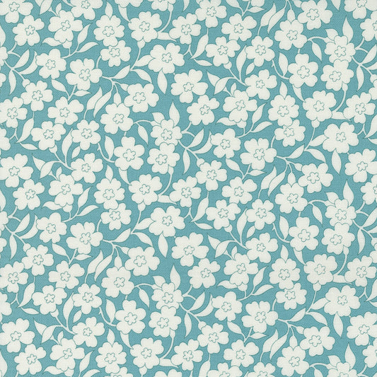 Flower Power by Maureen McCormick for Moda - Mellow Meadow Florals in Turquoise
