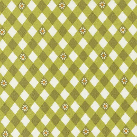 Flower Power by Maureen McCormick for Moda - Checks and Plaids Gingham in Avocado