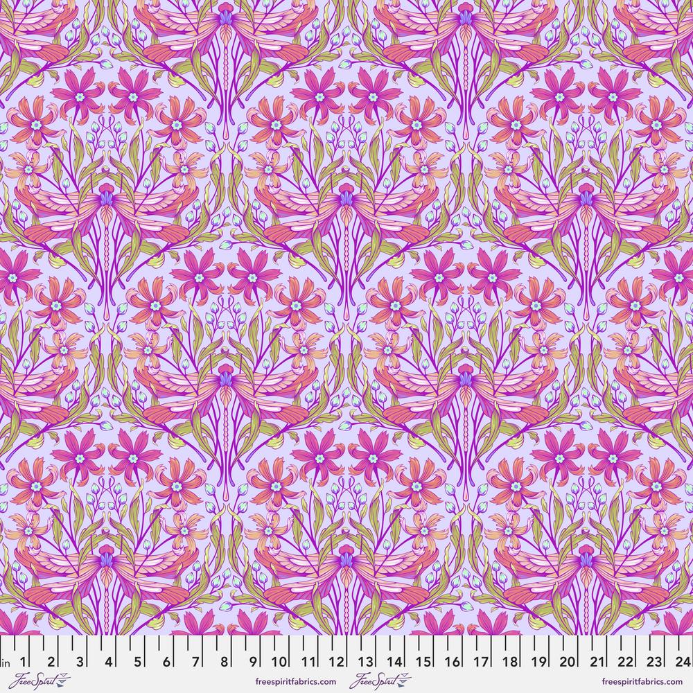 Moon Garden by Tula Pink - Dragon Your Feet  in Dusk