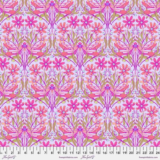 Moon Garden by Tula Pink - Dragon Your Feet  in Dusk