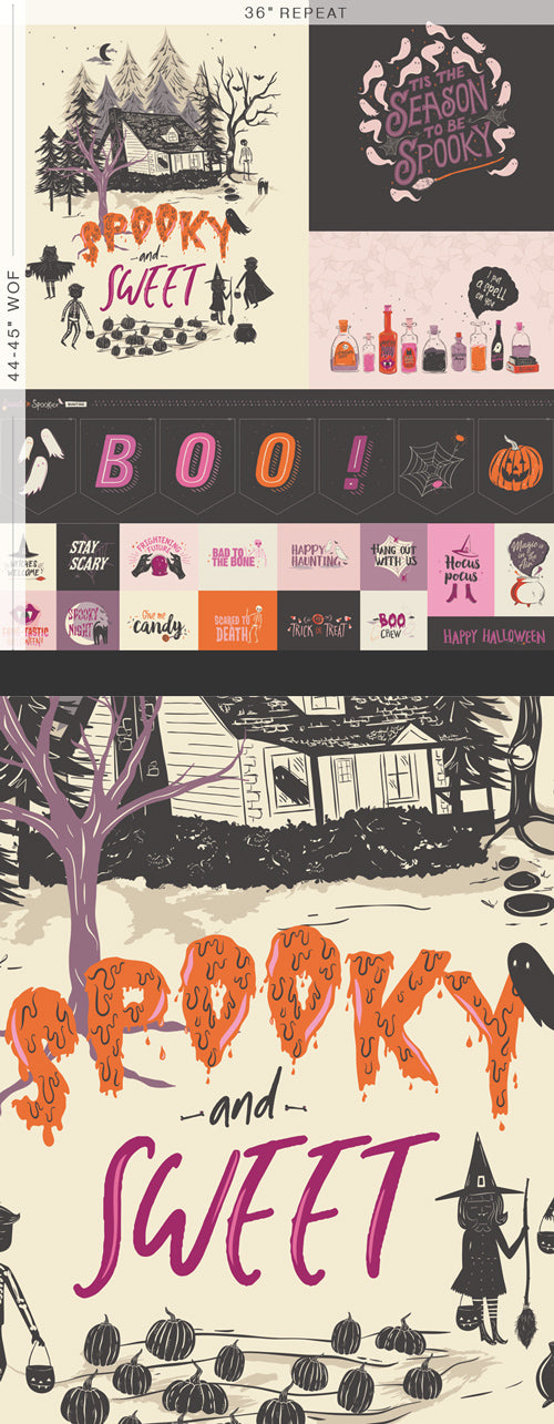 Sweet n' Spookier - Art Gallery Fabrics - Spooky Season Panel