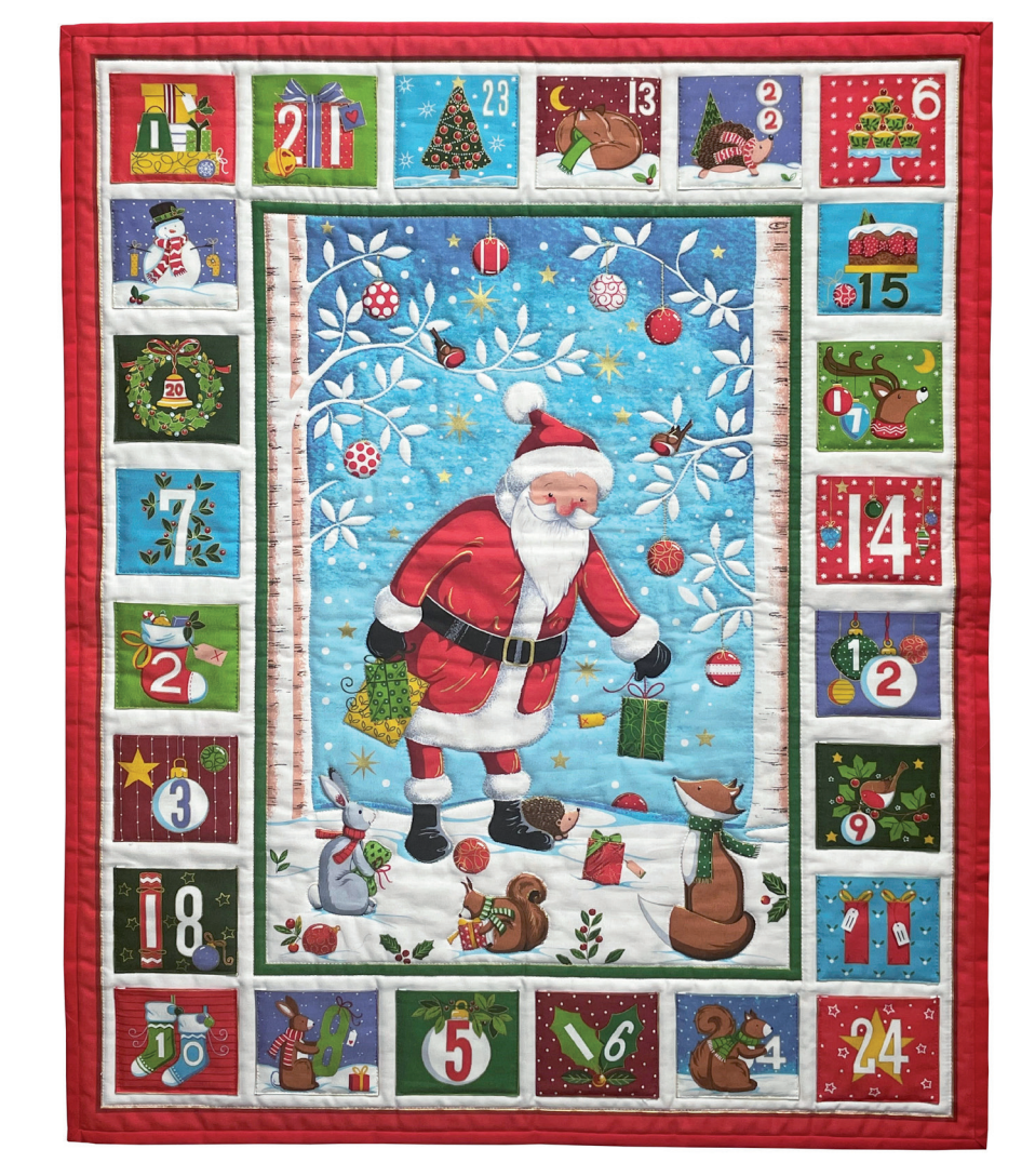 Merry Christmas by Makower UK - Advent Calendar Panel