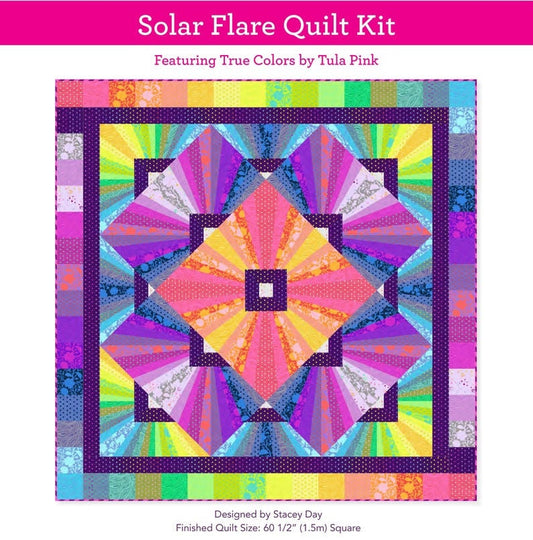 Solar Flare Quilt Kit - Tula Pink True Colors
