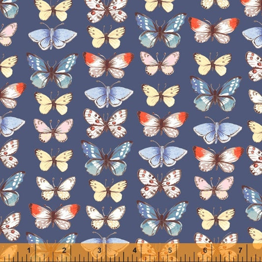 Farm Fresh by Windham Fabrics - Butterflies in Blue