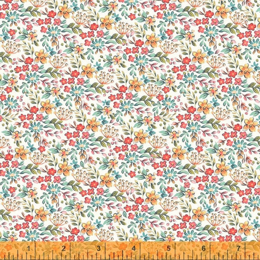 Farm Fresh by Windham Fabrics - Tiny Floral in White