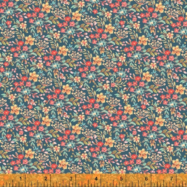 Farm Fresh by Windham Fabrics - Tiny Floral in Blue