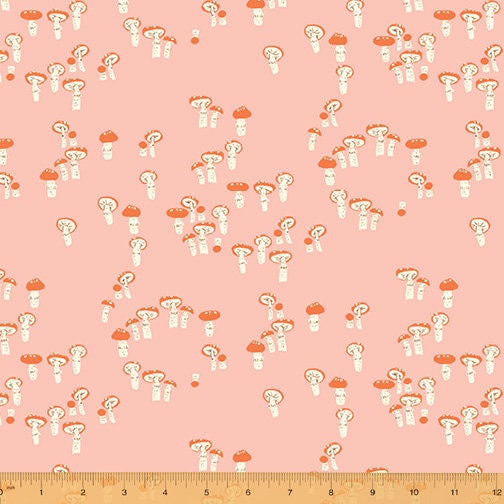 Far Far Away 3 - Heather Ross -Mushrooms in Pink