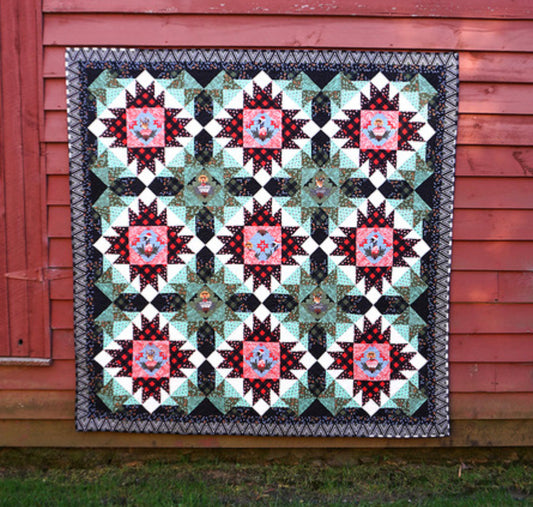 Marry and Bright Quilt Kit featuring Holiday Homies Flannel by Tula Pink