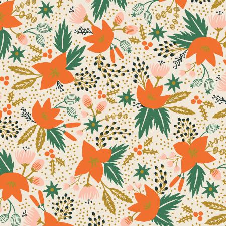 Holiday Classics by Rifle Paper Co. - Pointsettia in Cream